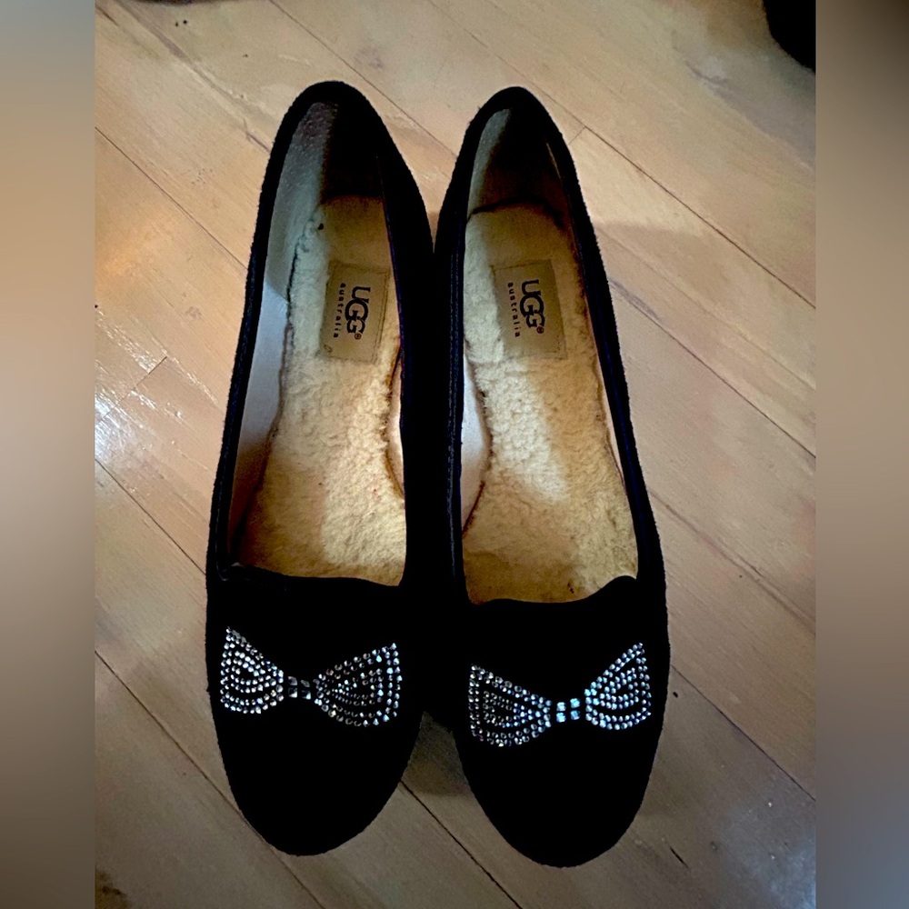 UGG Bow loafers.